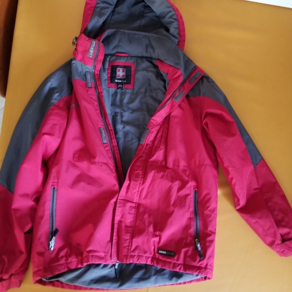 Swiss Tech Red And Gray Performance Jacket - image 1